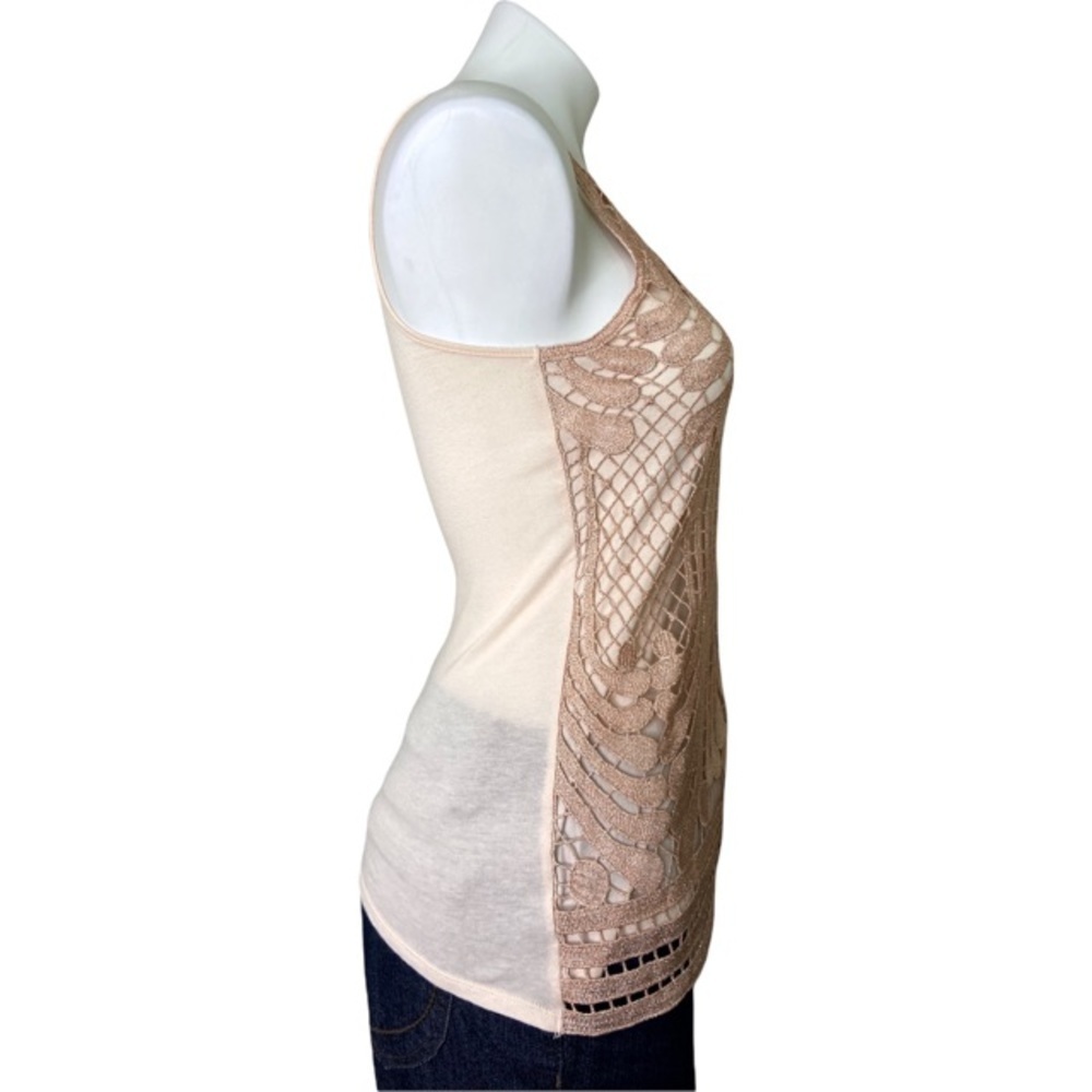 🌻Express Rose Blush Pink Lace Tank Top - Picture 2 of 6